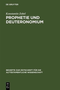 Prophetie und Deuteronomium (eBook, PDF) - Zobel, Konstantin
