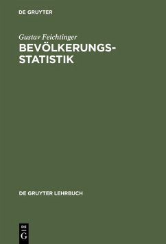 Bevölkerungsstatistik (eBook, PDF) - Feichtinger, Gustav
