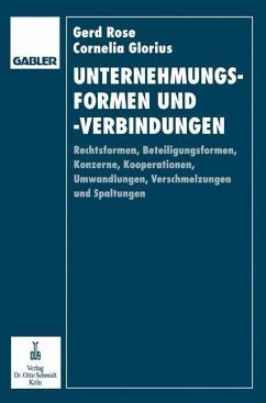 Unternehmungsformen und -verbindungen (eBook, PDF) - Rose, Gerd; Glorius-Rose, Cornelia