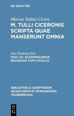 M. Tulli Ciceronis scripta quae manserunt omnia Fasc 42 (eBook, PDF) - Cicero, Marcus Tullius