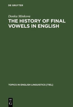 Cover The History of Final Vowels in English (eBook, PDF)