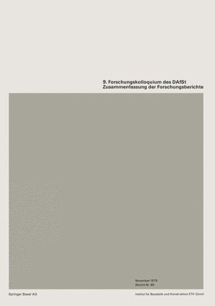 9. Forschungskolloquiums des Deutschen Ausschusses für Stahlbeton (DAfSt) (eBook, PDF)