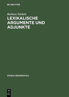Cover Lexikalische Argumente und Adjunkte (eBook, PDF)