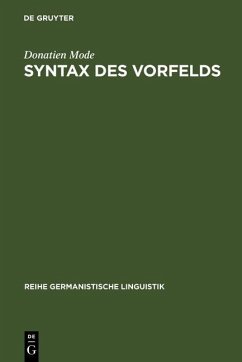 Syntax des Vorfelds (eBook, PDF) - Mode, Donatien