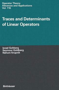 Traces and Determinants of Linear Operators (eBook, PDF) - Gohberg, Israel; Goldberg, Seymour; Krupnik, Nahum