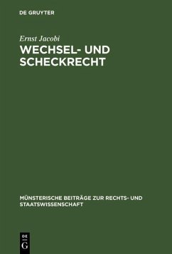 Wechsel- und Scheckrecht (eBook, PDF) - Jacobi, Ernst