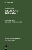Weltliche Poemata - Mit einem Anhang (eBook, PDF)