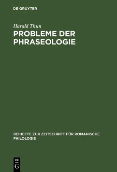 Probleme der Phraseologie (eBook, PDF) - Thun, Harald
