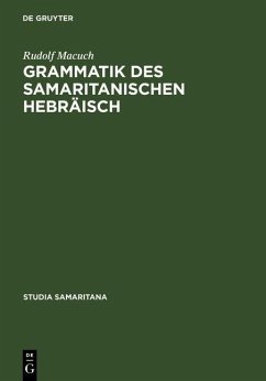 Grammatik des samaritanischen Hebräisch (eBook, PDF) - Macuch, Rudolf