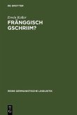 Fränggisch gschriim? (eBook, PDF)