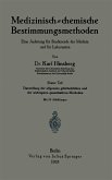 Medizinisch = chemische Bestimmungsmethoden (eBook, PDF)