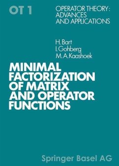 Minimal Factorization of Matrix and Operator Functions (eBook, PDF) - Bart; Gohberg; Kaashoek