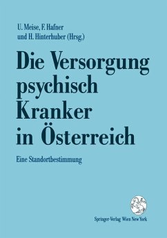 Cover Die Versorgung psychisch Kranker in Österreich (eBook, PDF)