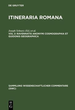 Ravennatis Anonymi cosmographia et Guidonis geographica (eBook, PDF)