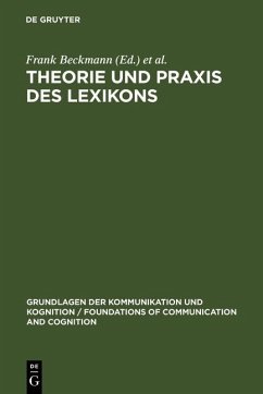 Cover Theorie und Praxis des Lexikons (eBook, PDF)