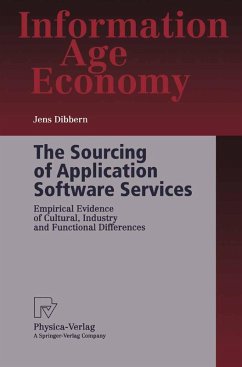 The Sourcing of Application Software Services (eBook, PDF) - Dibbern, Jens