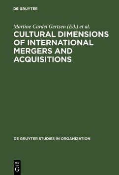 Cultural Dimensions of International Mergers and Acquisitions (eBook, PDF)