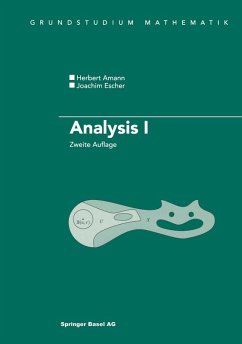 Analysis I (eBook, PDF) - Amann, Herbert; Escher, Joachim