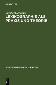 Cover Lexikographie als Praxis und Theorie (eBook, PDF)