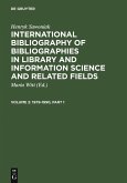International Bibliography of Bibliographies in Library and Information Science and Related Fields 1979-1990. 2. Band (eBook, PDF)