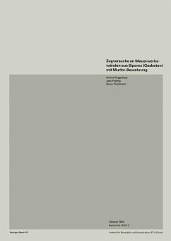 Zugversuche an Mauerwerkswänden aus Siporex (Gasbeton) mit Murfor-Bewehrung (eBook, PDF) - Guggisberg; Pralong; Thürlimann