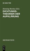 Dichtungstheorien der Aufklärung (eBook, PDF)