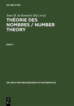 Cover Théorie des nombres / Number Theory (eBook, PDF)