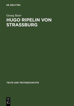 Hugo Ripelin von Straßburg (eBook, PDF) - Steer, Georg