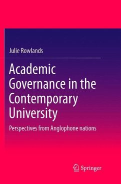 Academic Governance in the Contemporary University - Rowlands, Julie