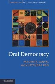 Oral Democracy - Sanyal, Paromita; Rao, Vijayendra