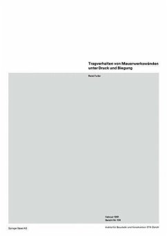 Tragverhalten von Mauerwerkswänden unter Druck und Biegung (eBook, PDF) - Furler, R.