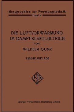 Cover Die Luftvorwärmung im Dampfkesselbetrieb (eBook, PDF)