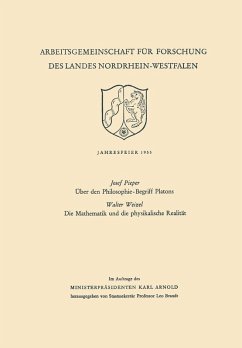 Cover Über den Philosophie-Begriff Platons. Die Mathematik und die physikalische Realität (eBook, PDF)