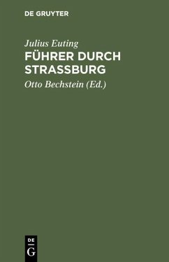 Führer durch Strassburg (eBook, PDF) - Euting, Julius