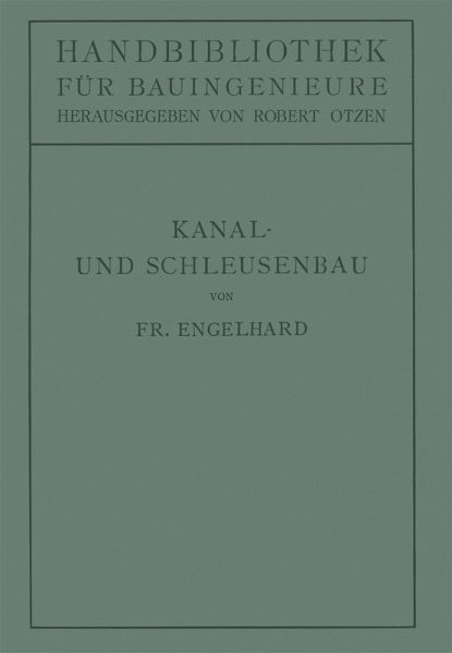 Kanal- und Schleusenbau (eBook, PDF)