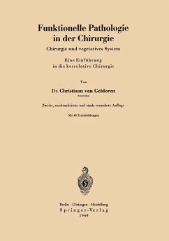 Funktionelle Pathologie in der Chirurgie (eBook, PDF) - Gelderen, Christiaan Van