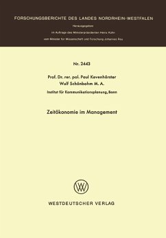 Zeitökonomie im Management (eBook, PDF) - Kevenhörster, Paul