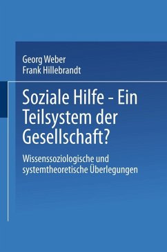 Cover Soziale Hilfe - Ein Teilsystem der Gesellschaft? (eBook, PDF)