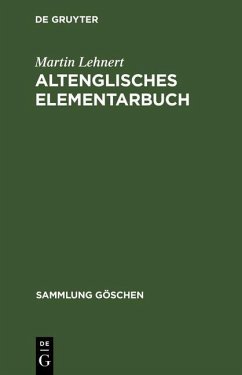 Cover Altenglisches Elementarbuch (eBook, PDF)