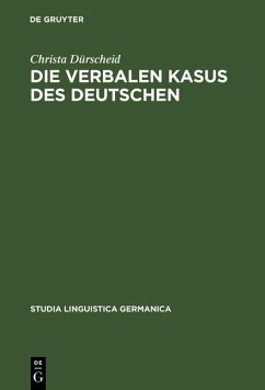 Die verbalen Kasus des Deutschen (eBook, PDF) - Dürscheid, Christa