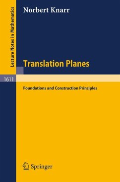 Translation Planes (eBook, PDF) - Knarr, Norbert