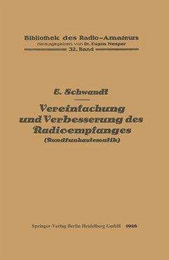 Cover Vereinfachung und Verbesserung des Radioempfanges (eBook, PDF)
