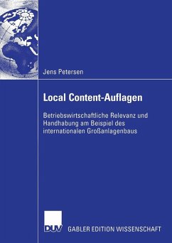 Local Content-Auflagen (eBook, PDF) - Petersen, Jens