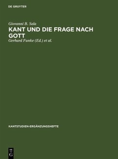 Kant und die Frage nach Gott (eBook, PDF) - Sala, Giovanni B.