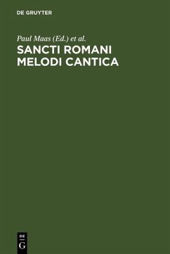 Cover Sancti Romani melodi cantica (eBook, PDF)