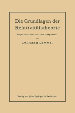 Die Grundlagen der Relativitätstheorie (eBook, PDF) - Lämmel, Rudolf