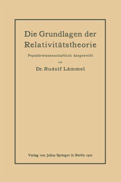 Cover Die Grundlagen der Relativitätstheorie (eBook, PDF)