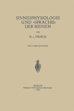 Cover Sinnesphysiologie und »Sprache« der Bienen (eBook, PDF)