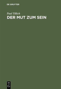 Der Mut zum Sein (eBook, PDF) - Tillich, Paul
