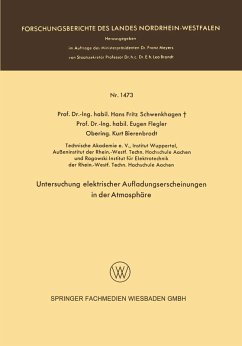 Cover Untersuchung elektrischer Aufladungserscheinungen in der Atmosphäre (eBook, PDF)